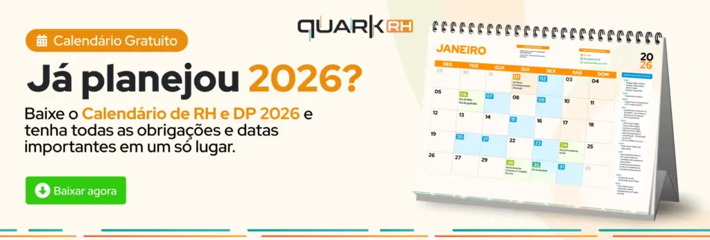 Calendário de RH e DP 2026 do QuarkRH