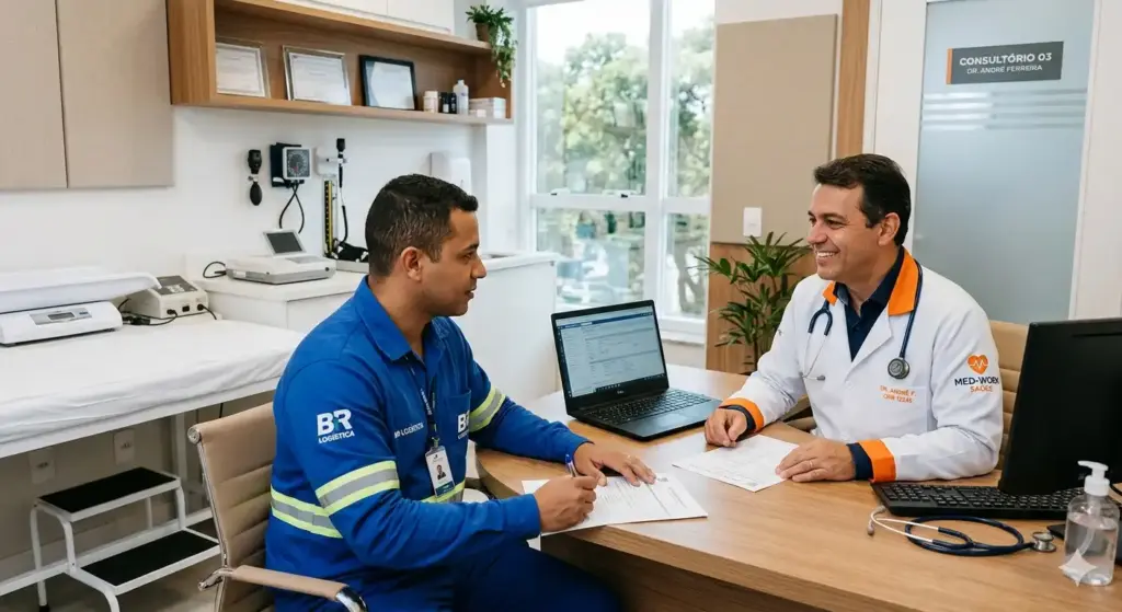 Treinamento de Segurança do Trabalho para trabalhadores da área de logística, focado em SESMT, atribuições, regras NR-4 e dimensionamento.