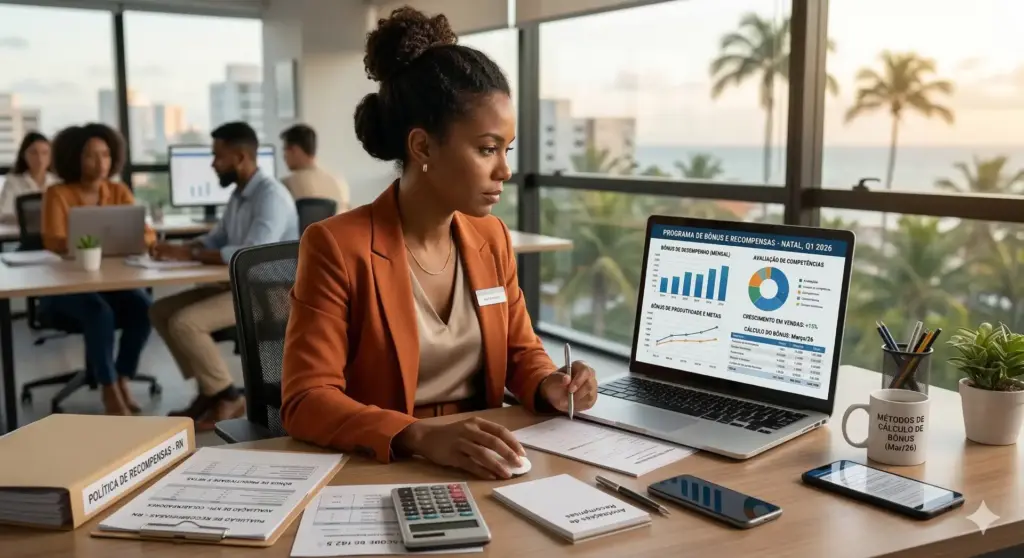 Profissional analisa dados financeiros e gráficos em computador para entender PPR, suas diferenças com PLR e funcionamento no mercado de investimentos.