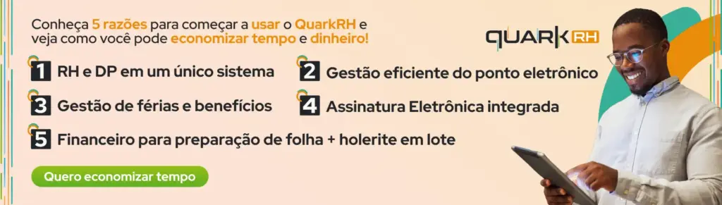 Infográfico explicando as principais mudanças do NR-1 em 2026 e orientações para o RH, destacando gestão eficiente, assinaturas eletrônicas, férias, benefícios e economia de tempo.