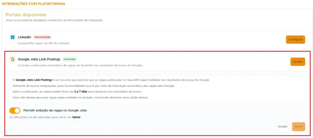 Imagem ilustrativa mostrando integrações com plataformas de RH e DP, destacando melhorias de março com mais controle, automação e eficiência em processos de recursos humanos.