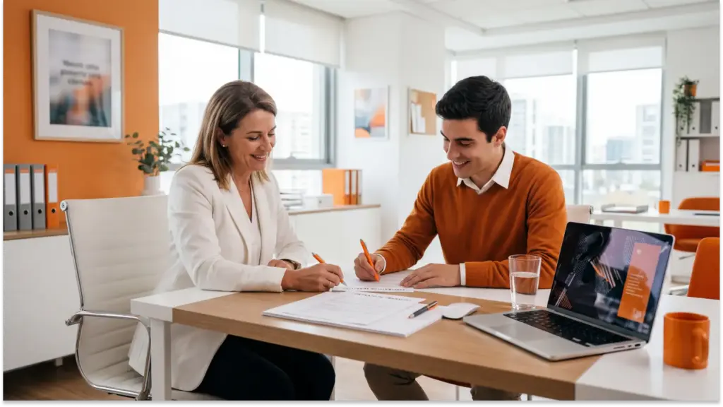 profissionais assinando contrato no escritorio moderno Vínculo Empregatício: o que é, como identificar e requisitos