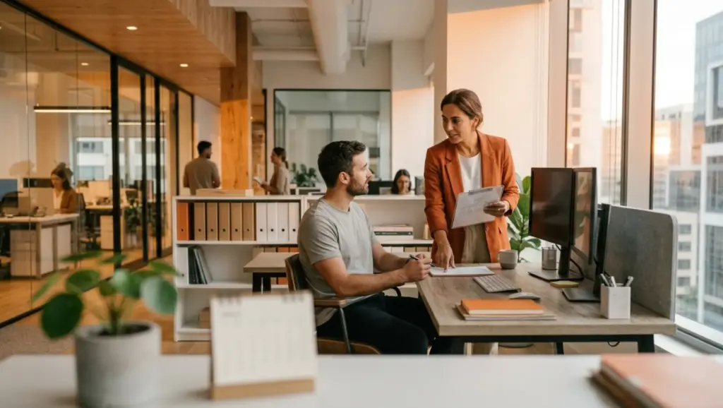 40 horas semanais escritorio moderno pessoas trabalhando documentos luz natural 40 horas semanais: como funciona a jornada de trabalho?