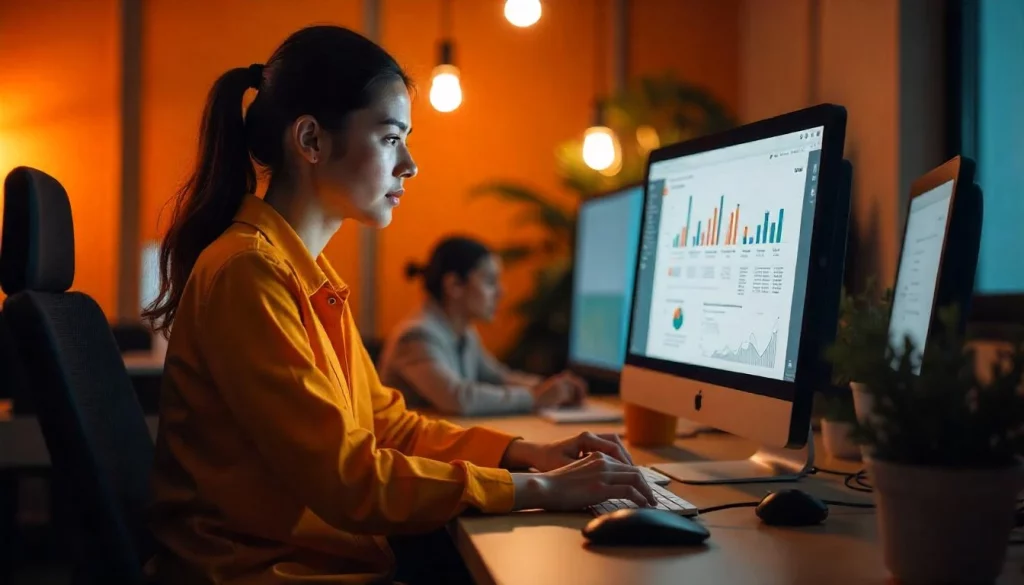 mulher trabalhando analise negocios informatica Analista de RH: O que faz? Como evoluir na carreira?