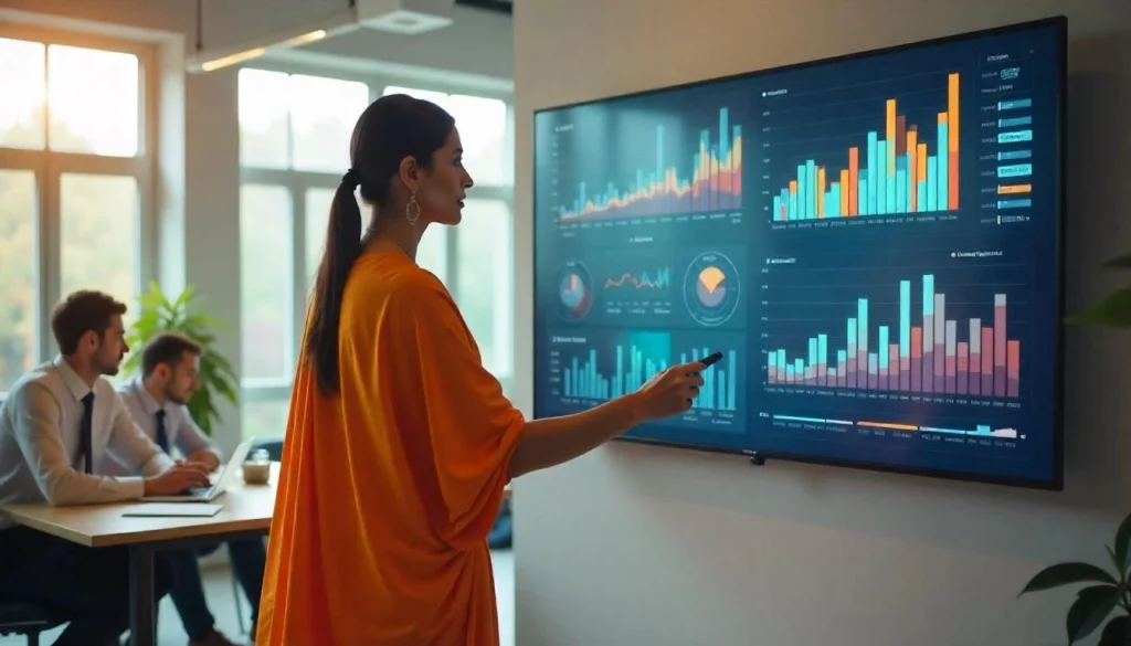 mulherapresentadadosemataredevideoprojetorambientecorporativo Dia do Profissional de RH: saiba em qual data comemorar