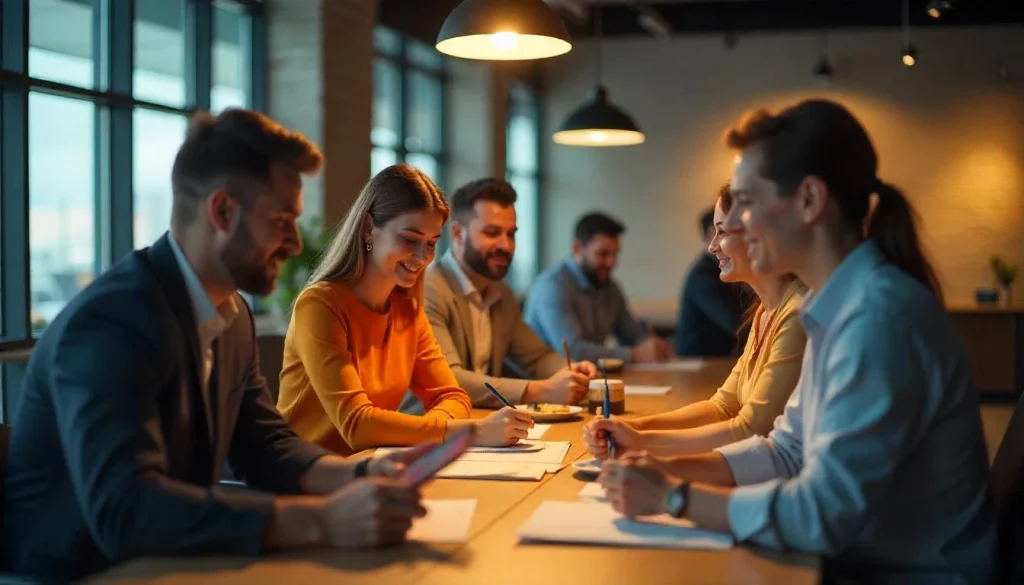 reuniao de equipe no escritorio modernocollaboracao e trabalho em conjunto Liderança em RH: desafios e tendências para 2025