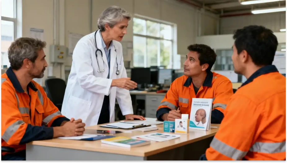 equipe medica discutindo hospitalar Medicina do Trabalho: o que é e como aplicar