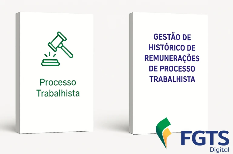 Livros sobre gestão de histórico de remunerações de processo trabalhista, voltados para profissionais e advogados trabalhistas, destacando a importância do processo trabalhista e suas soluções.