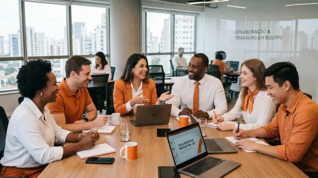 equipe diversa reuniao corporativa sala com notebooks janelas vista urbana 1 O que é soft skills, importância e exemplos