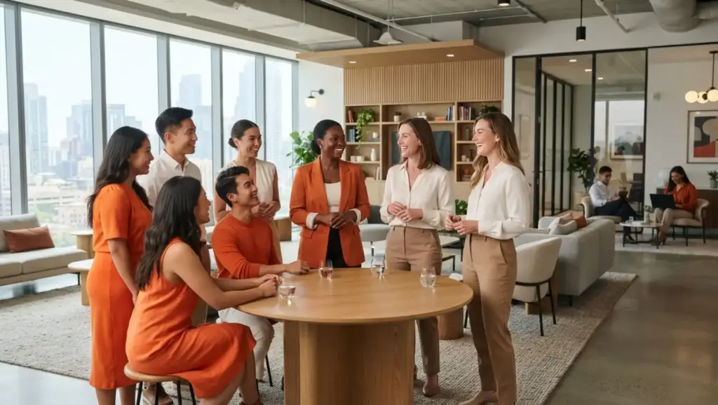 pessoas em reuniao moderna para admissao 1 Admissão de funcionário: o que é e como fazer sem erros